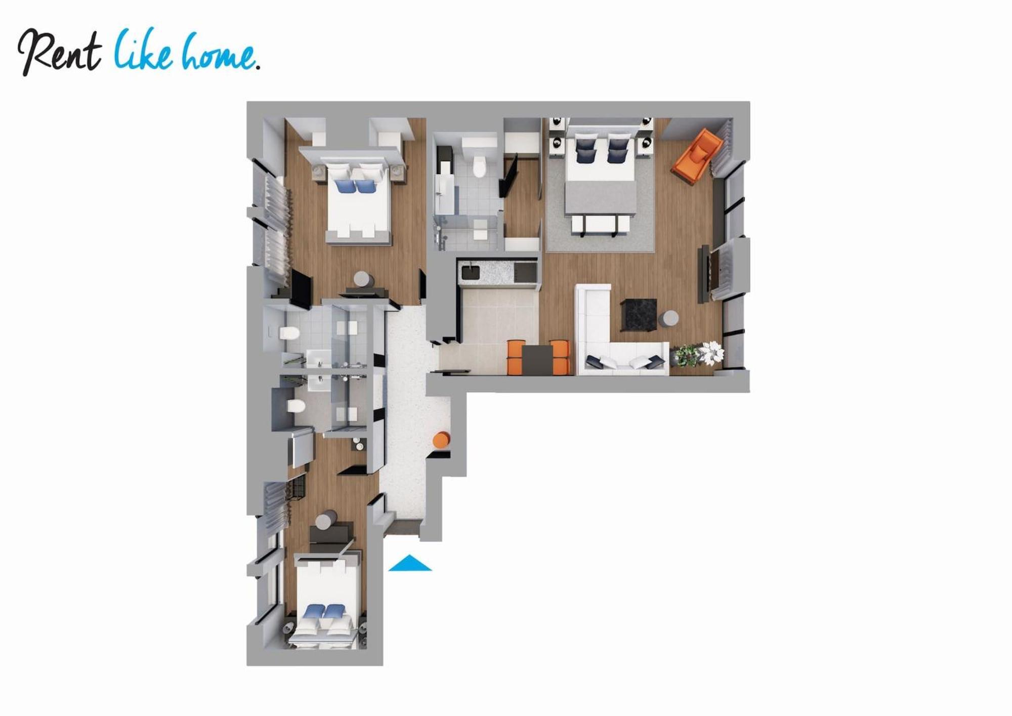 גדנסק Rent Like Home - Deo Plaza Wyspa Spichrzow מראה חיצוני תמונה